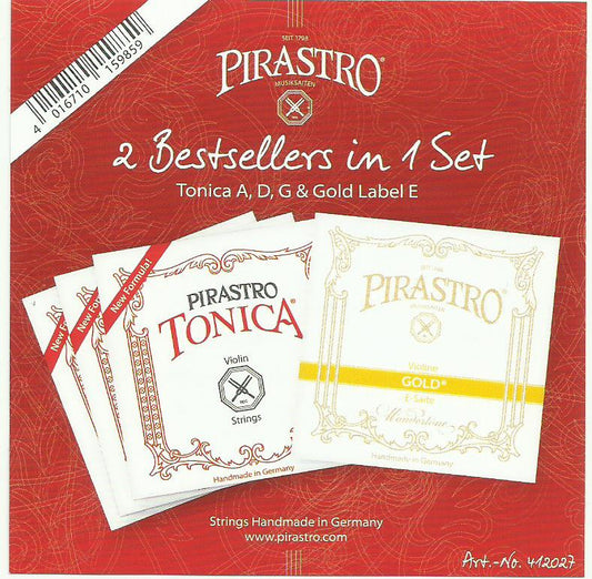 Set Cuerdas Violin 4/4 Pirastro Mod. TONICA GOLD